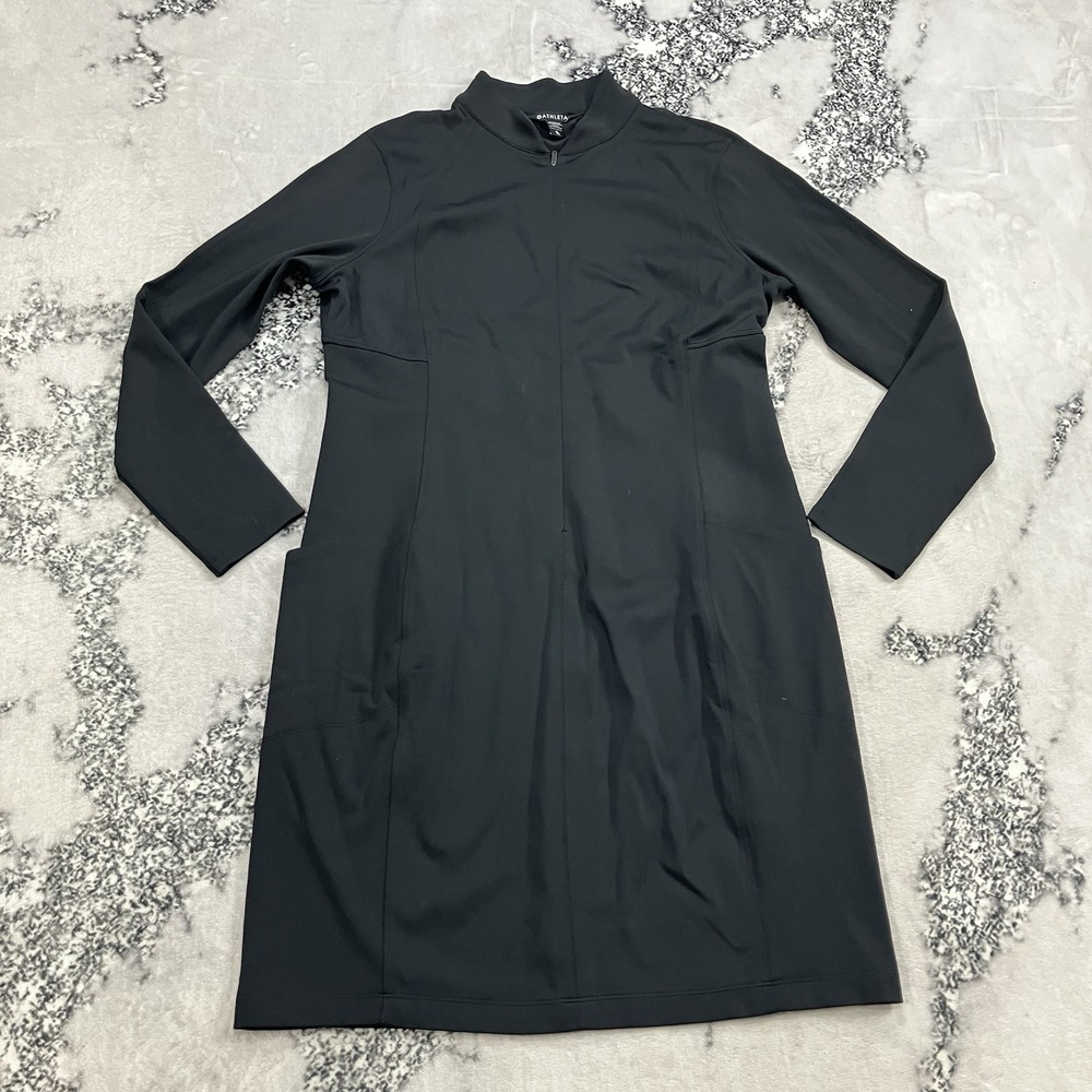 Athleta Delancey Skyline Dress Womens Size XL Travel Athleisure Long‎ Sleeve